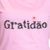 Camiseta Gratidão malha pv rosa - comprar online