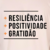 Camiseta Resiliência, positividade, gratidão algodão off white - comprar online