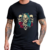 Camiseta Caveira #3 malha pv preto