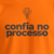 Camiseta Confia no processo malha pv laranja neon - comprar online