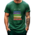 Camiseta Pra hoje: sabedoria, coragem ... algodão verde militar