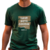 Camiseta Deus está conosco algodão verde militar