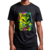 Camiseta Alien on vacation malha pv preto