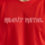 Camiseta Heavy metal malha pv vermelho - comprar online