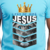 Camiseta Leão de Judá - Jesus malha pv azul bêbe - comprar online