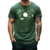 Camiseta Formas geométricas algodão verde militar