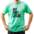 Camiseta Bust first Jesus malha pv verde bebê