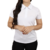 Camisa feminina polo fit manga curta gola mesmo tecido piquet