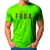 Camiseta Seja foda malha pv verde neon