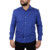 Camisa masculina social slim manga longa tricoline