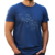 Camiseta Connected lines algodão fio 30 azul royal