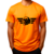 Camiseta Caveira #15 malha pv laranja neon