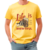 Camiseta Like is brewtiful malha pv amarelo ouro