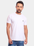 Camiseta Masculina Camisa Bordada - Tamanho GG Branco