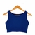 Cropped Liso Azul Caneta