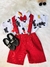 Conjunto Meninos do Mickey Mouse Com Short Susp.e Camisa