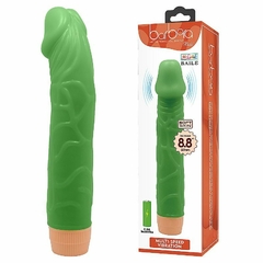 PRÓTESE REALISTA COM VIBRO EM SILICONE - VERDE - comprar online