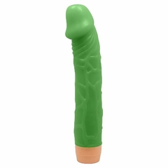 PRÓTESE REALISTA COM VIBRO EM SILICONE - VERDE