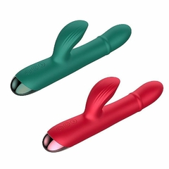 VIBRADOR DE PONTO G E CLITORIS COM TRAPPING - SOBE E DESCE DE ANEL