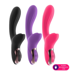 VIBRADOR DE PONTO G COM ESTIMULADOR - CAESAR