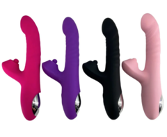 VIBRADOR PONTO G COM ESTIMULADOR CLITORIANO