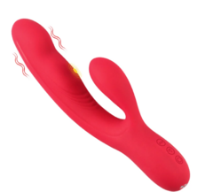 VIBRADOR PONTO G COM PULSAÇÃO E ESTIMULAÇÃO CLITORIANA