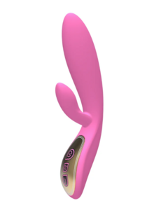 VIBRADOR DE PONTO G COM ESTIMULADOR DE CLITÓRIS - POR COMANDO DE VOZ - Donna da Noite Sex Shop Lingerie