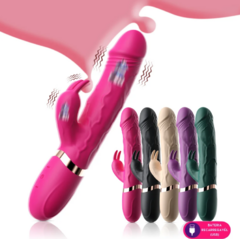 VIBRADOR COM ESTIMULADOR RABBIT