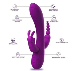 VIBRADOR DE PONTO G E CLITÓRIS - TRIPLO na internet