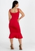 Vestido Midi Vermelho com Babado | REF:NR54 na internet