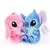 Disney cartoon lilo e stitch bonecas de pelúcia azul e rosa, brinquedos de anim - comprar online