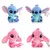 Disney cartoon lilo e stitch bonecas de pelúcia azul e rosa, brinquedos de anim na internet