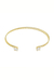 Bracelete Dourado Torcido Pontas Zircônias