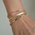 Pulseira Dourada Riviera Mista Elos - Good Twings