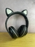 Headset com orelha de gatinho com luz decorativa na internet