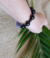 Pulseira Agatha Negra e Ametista - comprar online