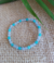 Pulseira em jade azul claro