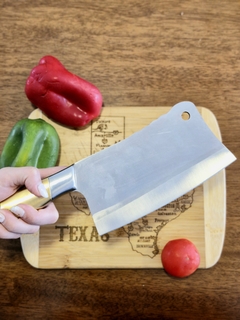 Cuchillo Hacha Full Acero Inoxidable Gastronomia - comprar online