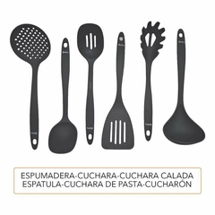 Set X6 Utensilios Nylon + Vaso Contenedor Cocina Hudson en internet