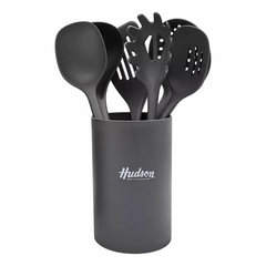 Set X6 Utensilios Nylon + Vaso Contenedor Cocina Hudson - comprar online