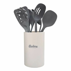 Set X6 Utensilios Nylon + Vaso Contenedor Cocina Hudson en internet