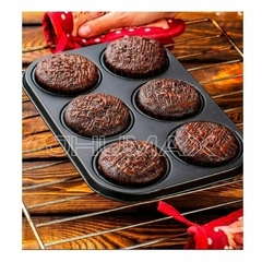 Imagen de Molde Antiadherente para Cupcake horno x6 Usos multiples Teflon