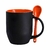 CANECA MAGICA C/COLHER LARANJA