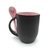 CANECA MAGICA C/COLHER ROSA