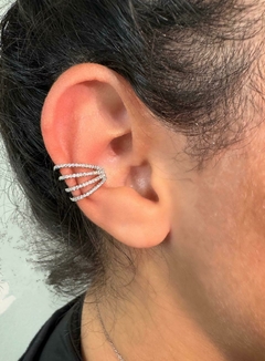 Piercing Prata com zircônia