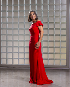 Vestido Sylvie largo rojo - comprar online