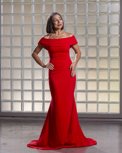 Vestido Sylvie largo rojo - REVIEW