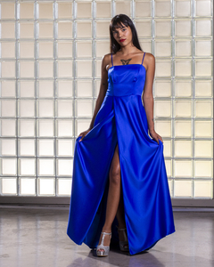 Vestido Sol Strapless Azul Reina - comprar online