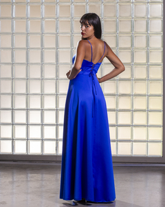 Vestido Sol Strapless Azul Reina en internet