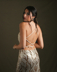 Vestido Luxury Dorado en internet